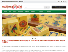 Tablet Screenshot of mahjongtiles.com